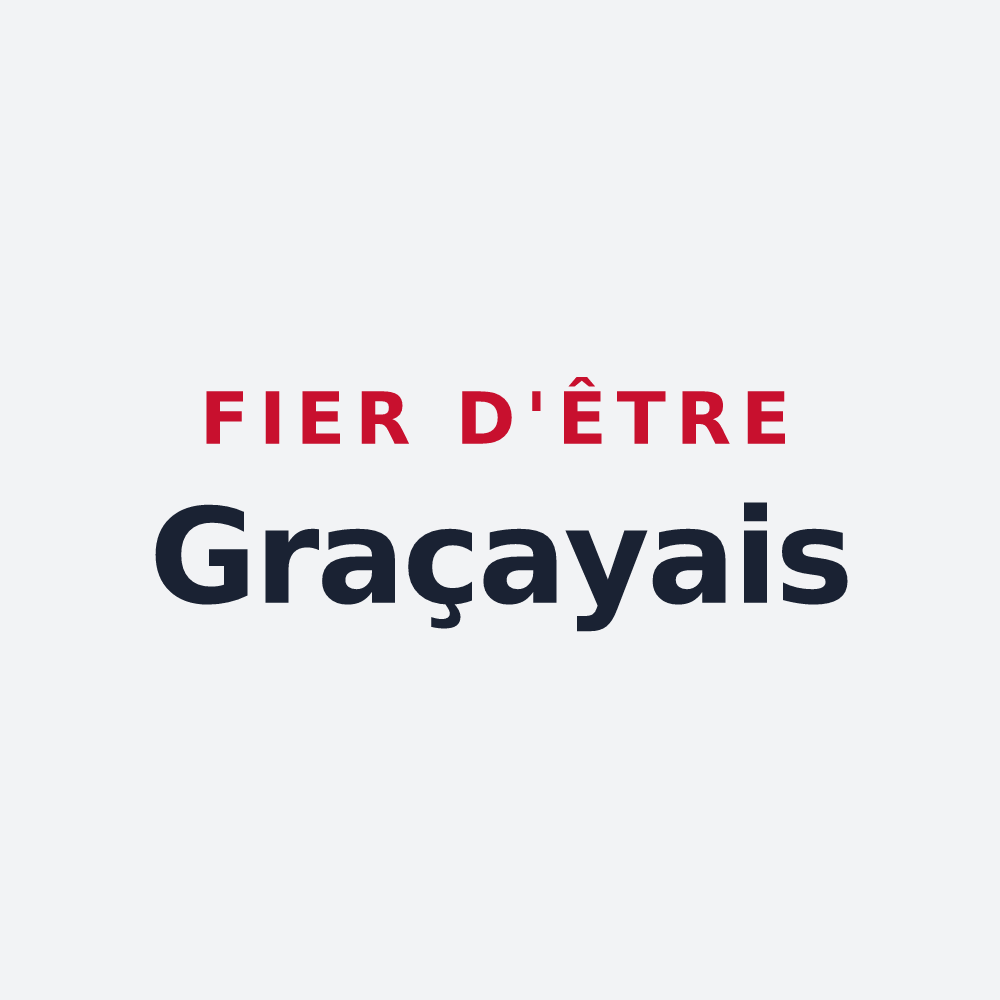 Poster « Fier d'être Graçayais » — design pour Graçay
