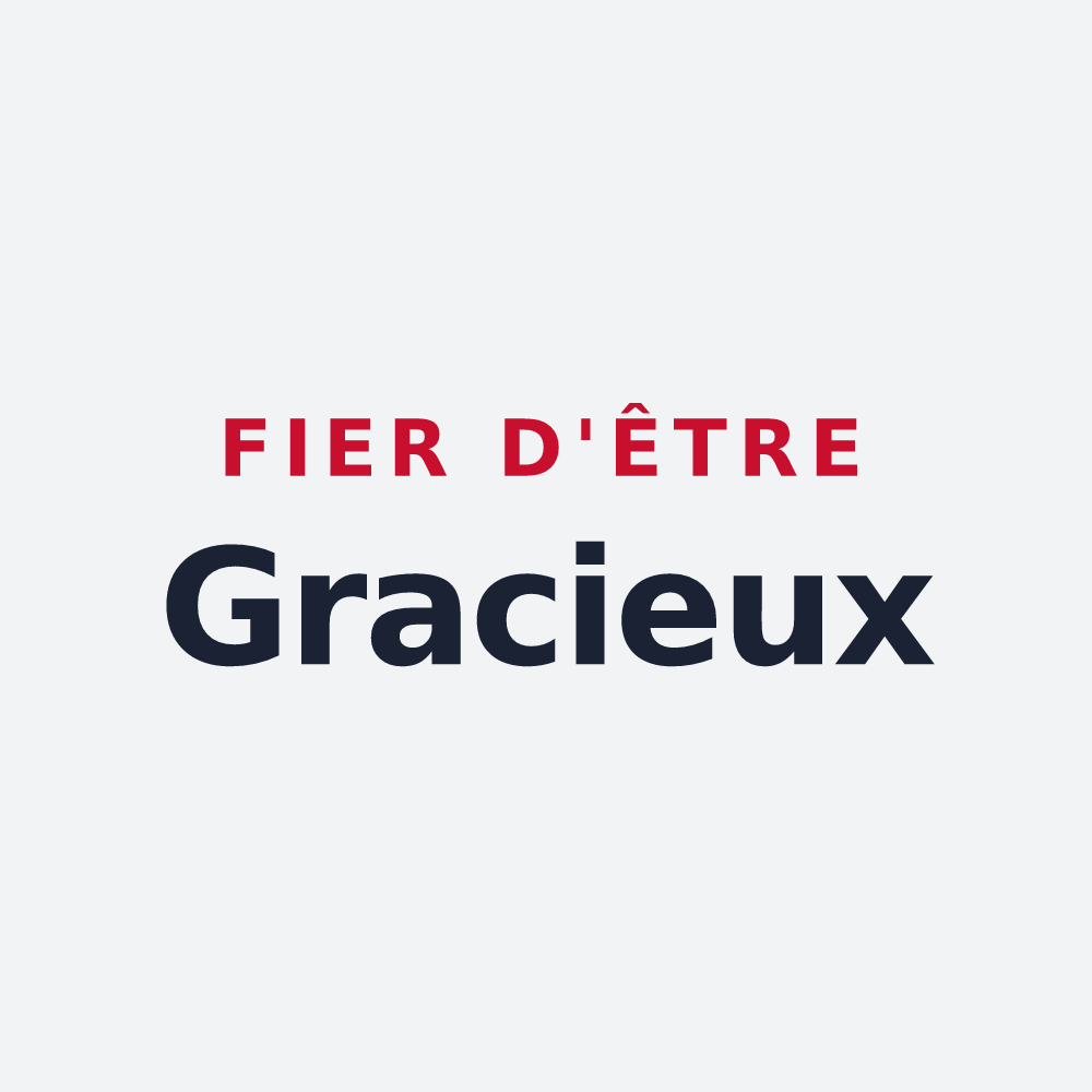Poster « Fier d'être Gracieux » — design pour Grâces