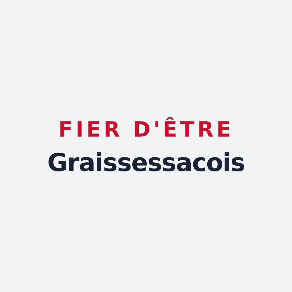 Poster « Fier d'être Graissessacois » — design pour Graissessac
