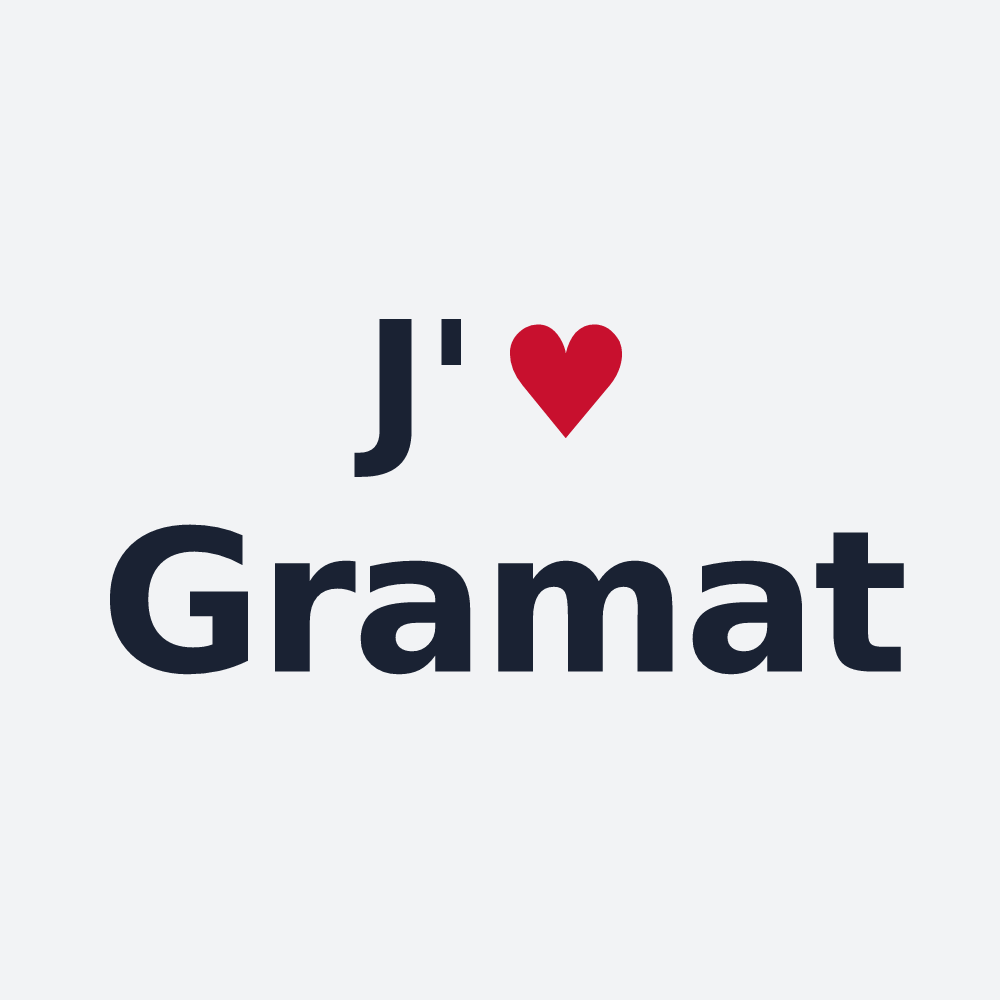Poster personnalisé Gramat — design « J'aime Gramat » imprimé sur le poster