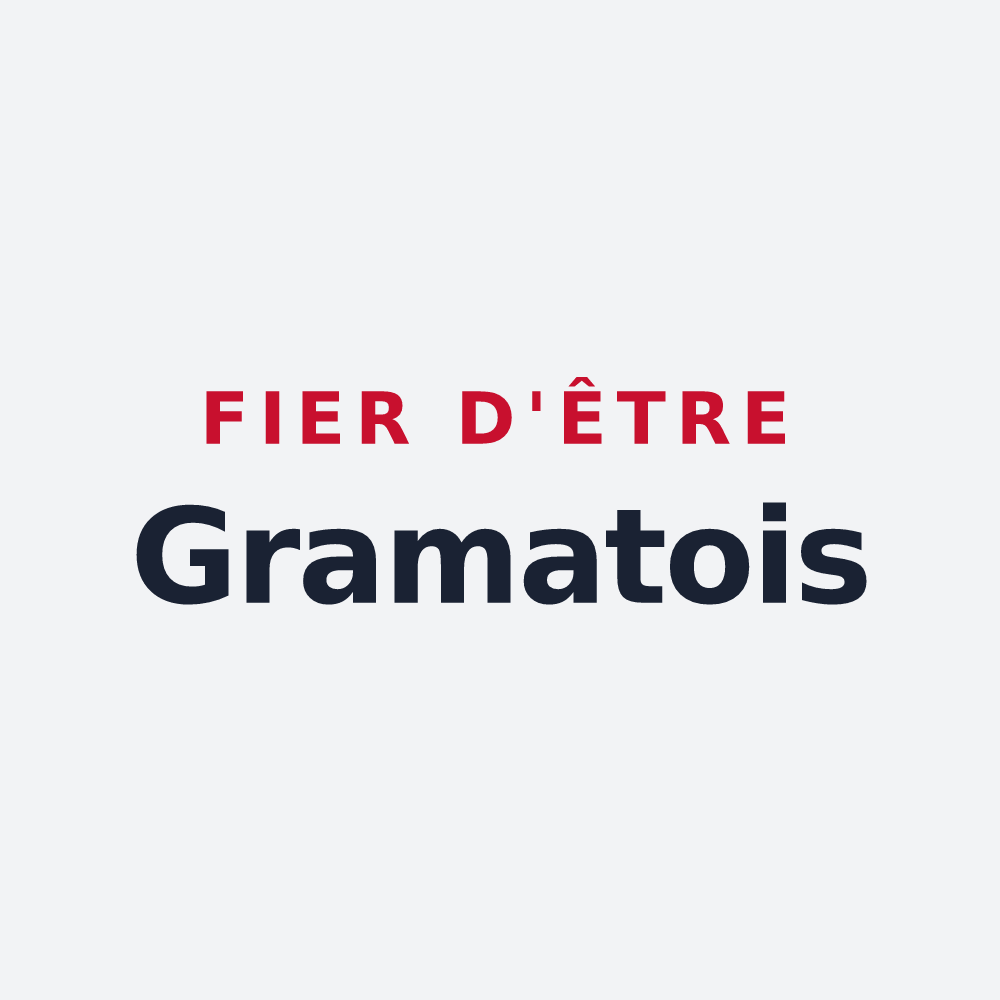Poster « Fier d'être Gramatois » — design pour Gramat
