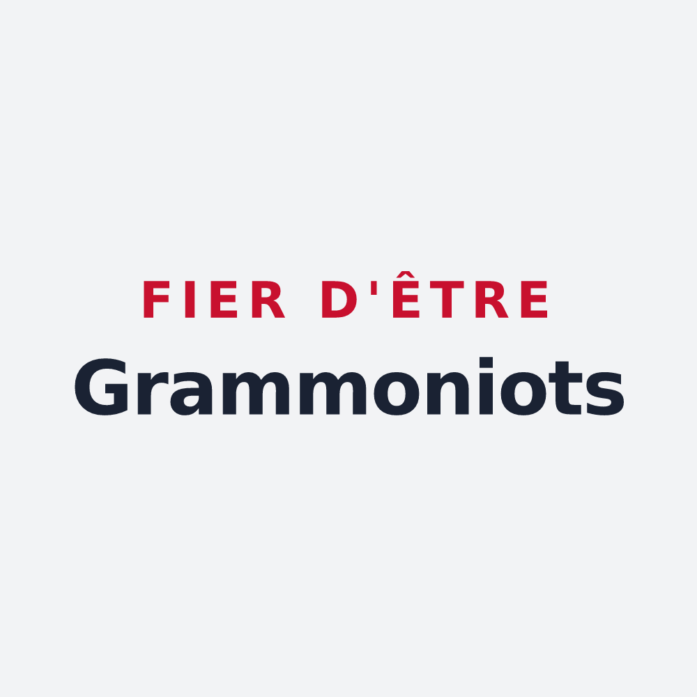 Poster « Fier d'être Grammoniots » — design pour Grammond