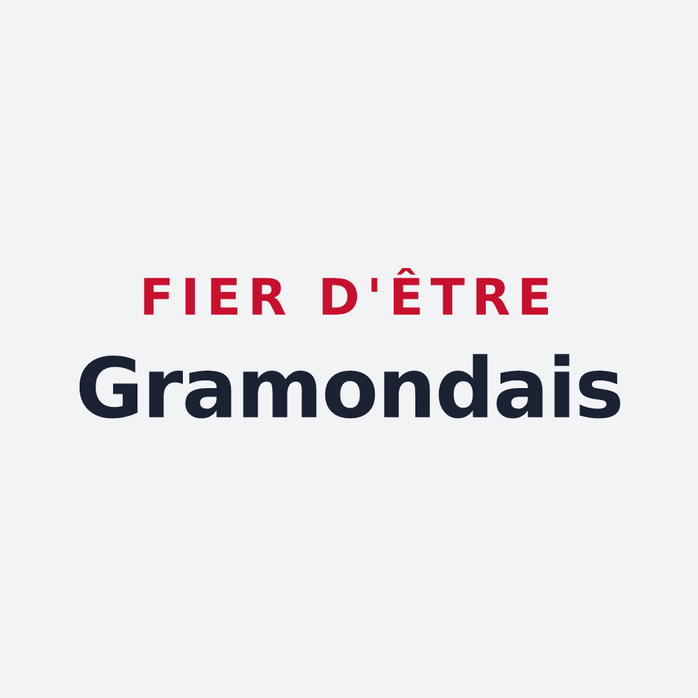 Poster « Fier d'être Gramondais » — design pour Gramond