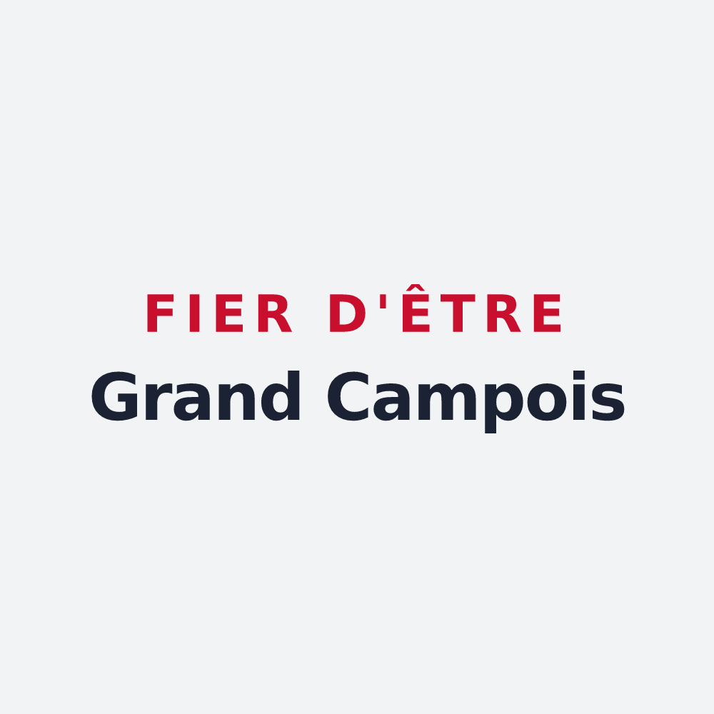 Poster « Fier d'être Grand Campois » — design pour Grand-Camp