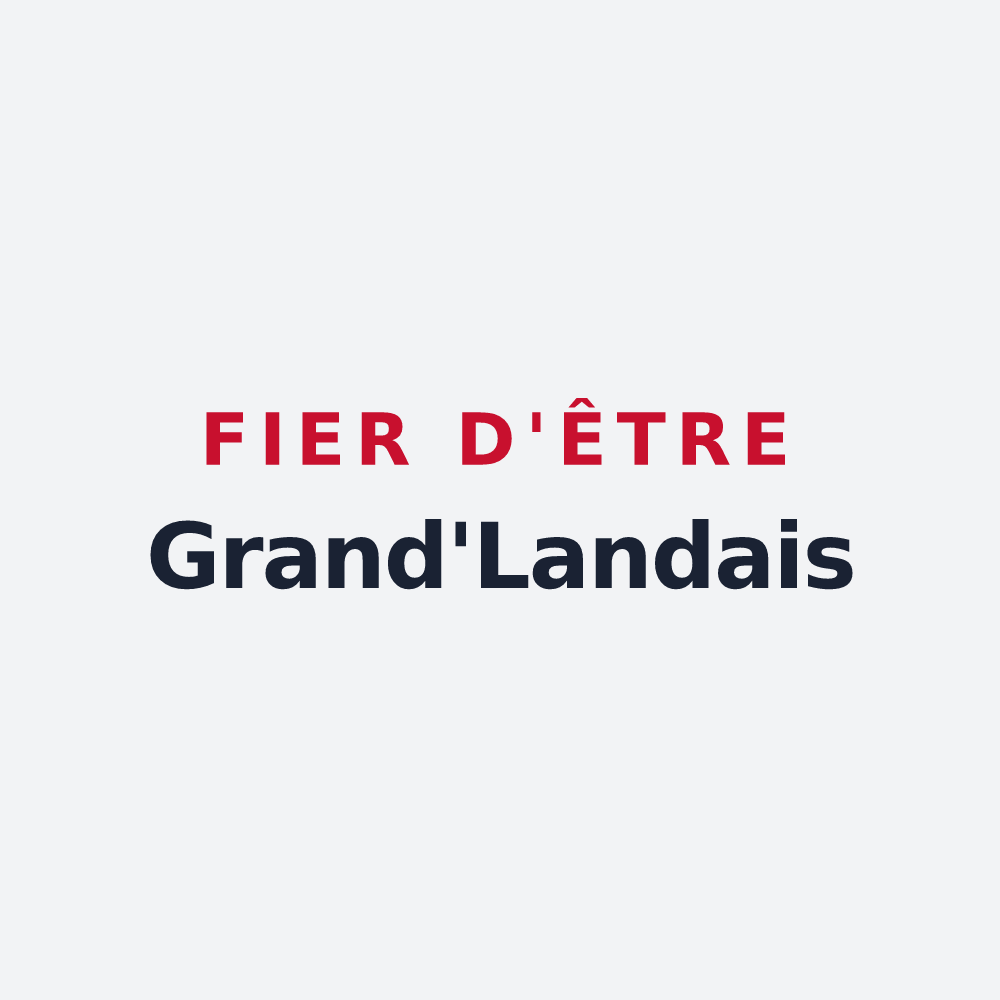 Poster « Fier d'être Grand'Landais » — design pour Grand'Landes