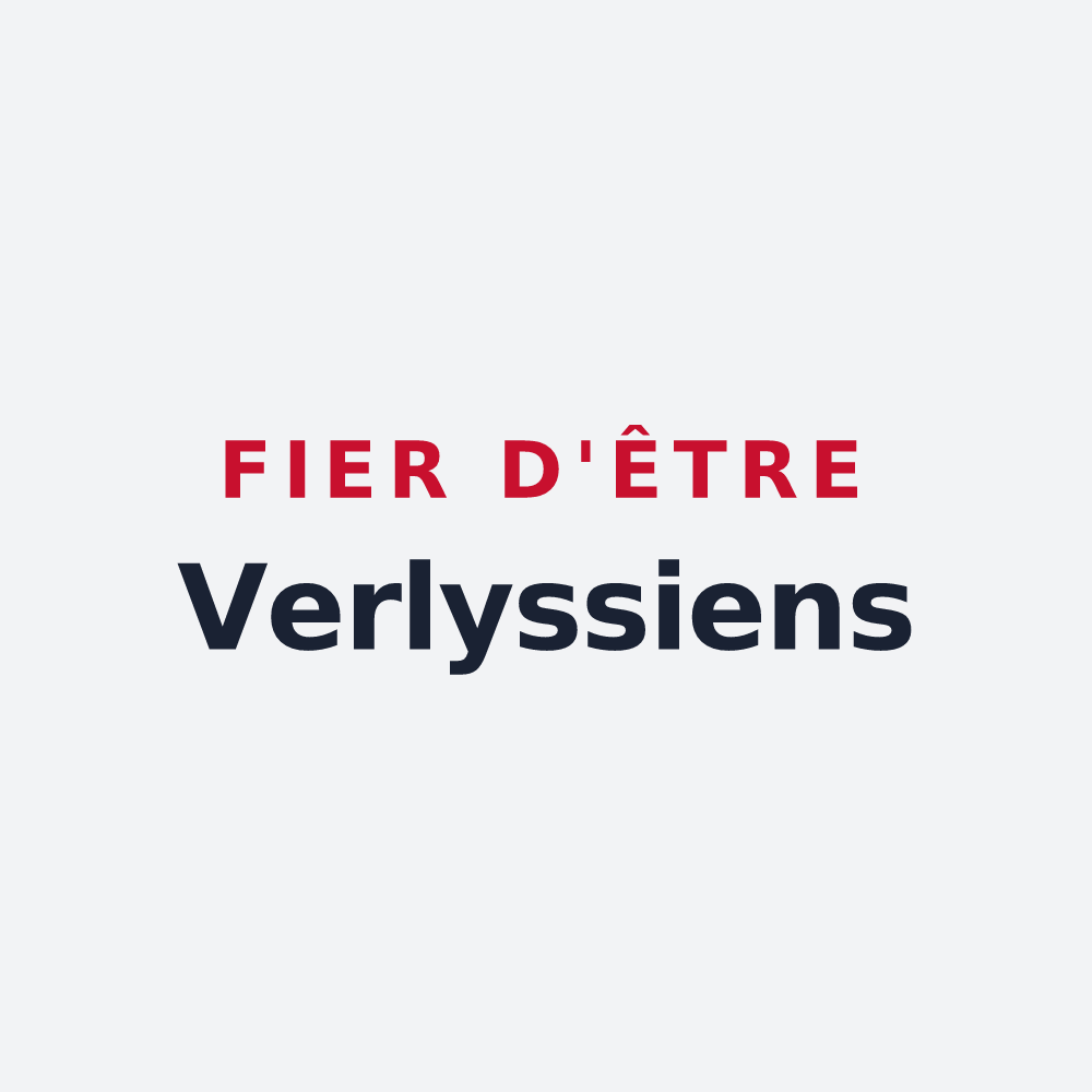 Poster « Fier d'être Verlyssiens » — design pour Grand-Verly