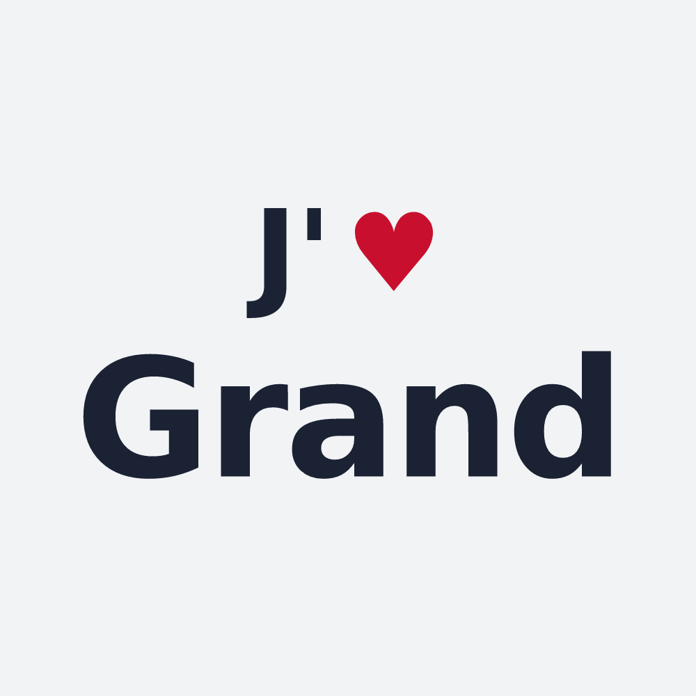 Poster personnalisé Grand — design J'aime Grand
