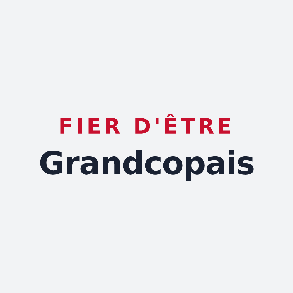 Poster « Fier d'être Grandcopais » — design pour Grandcamp-Maisy
