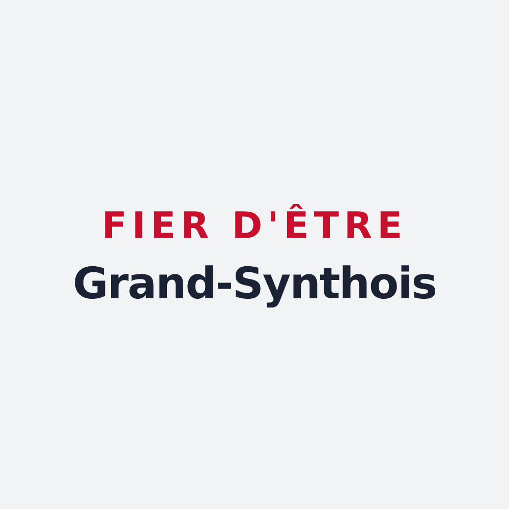 Poster « Fier d'être Grand-Synthois » — design pour Grande-Synthe