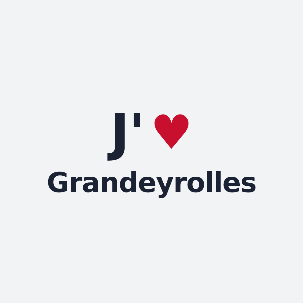 Poster personnalisé Grandeyrolles — design J'aime Grandeyrolles
