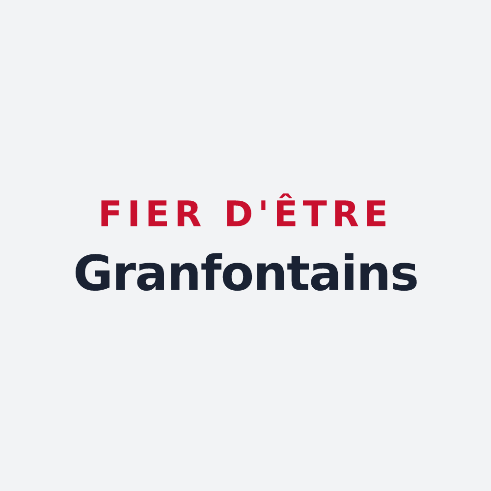 Poster « Fier d'être Granfontains » — design pour Grandfontaine