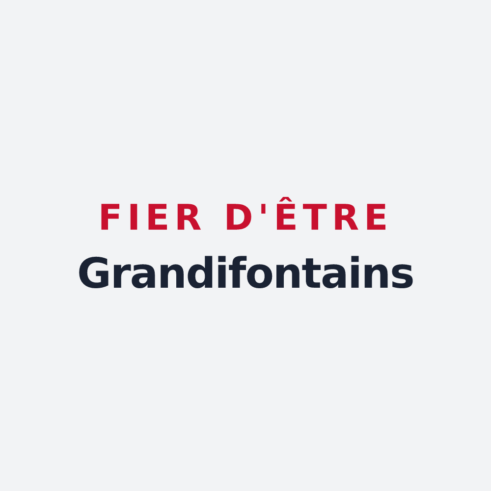 Poster « Fier d'être Grandifontains » — design pour Grandfontaine