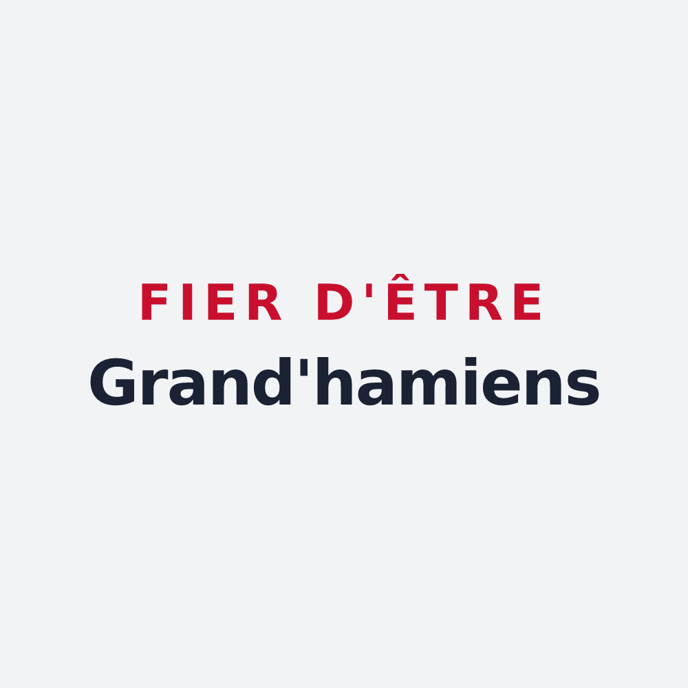 Poster « Fier d'être Grand'hamiens » — design pour Grandham