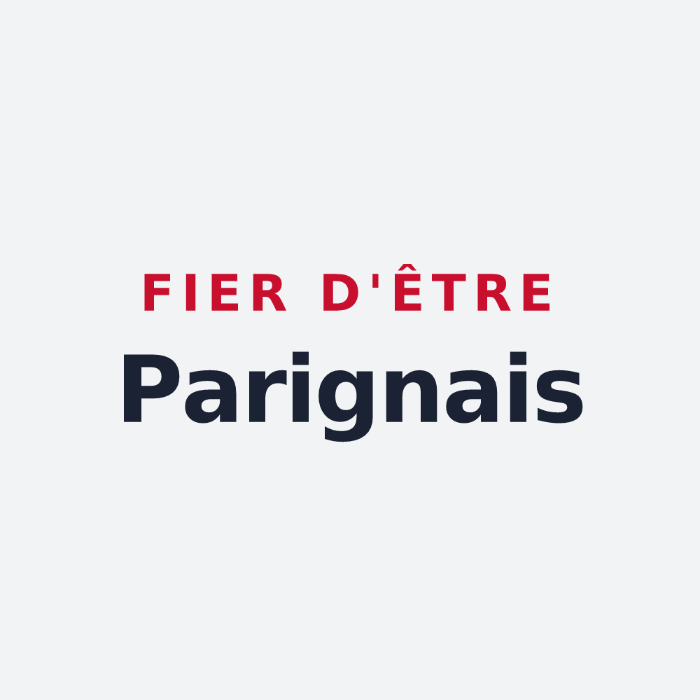 Poster « Fier d'être Parignais » — design pour Grandparigny