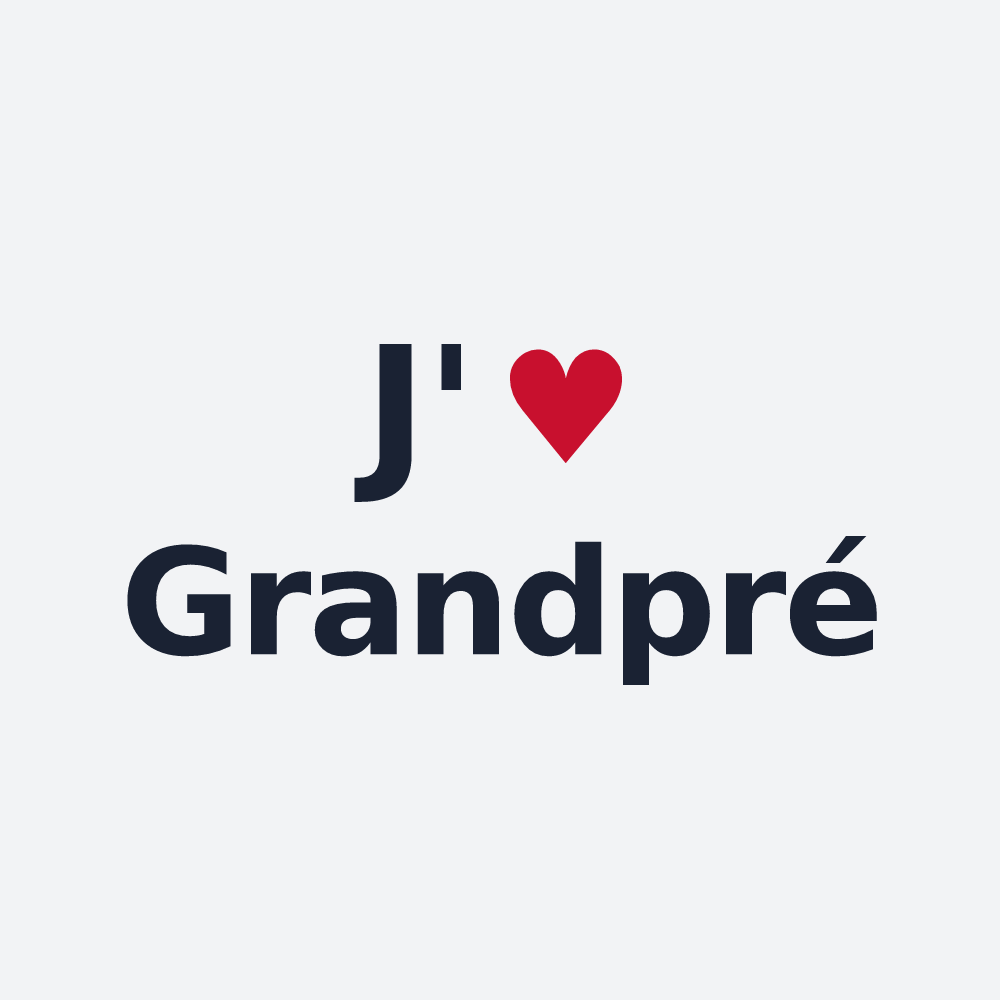 Poster personnalisé Grandpré — design J'aime Grandpré