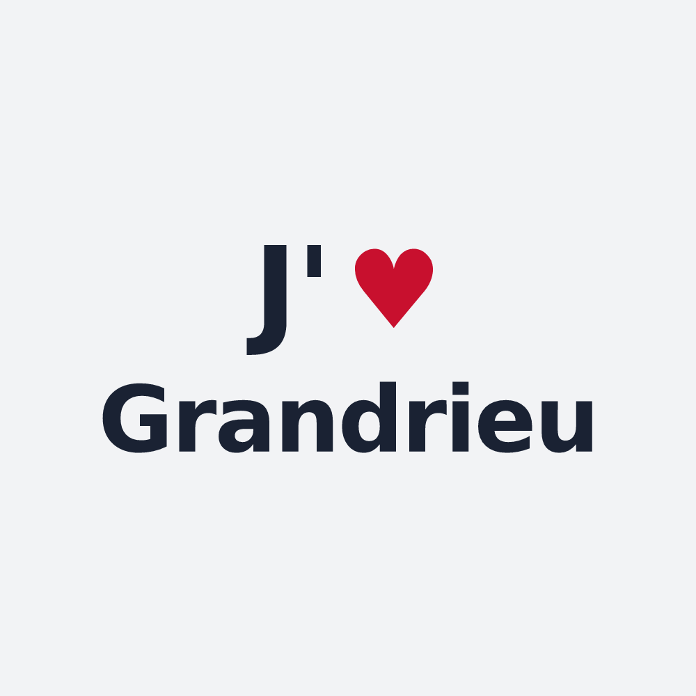 Poster personnalisé Grandrieu — design J'aime Grandrieu