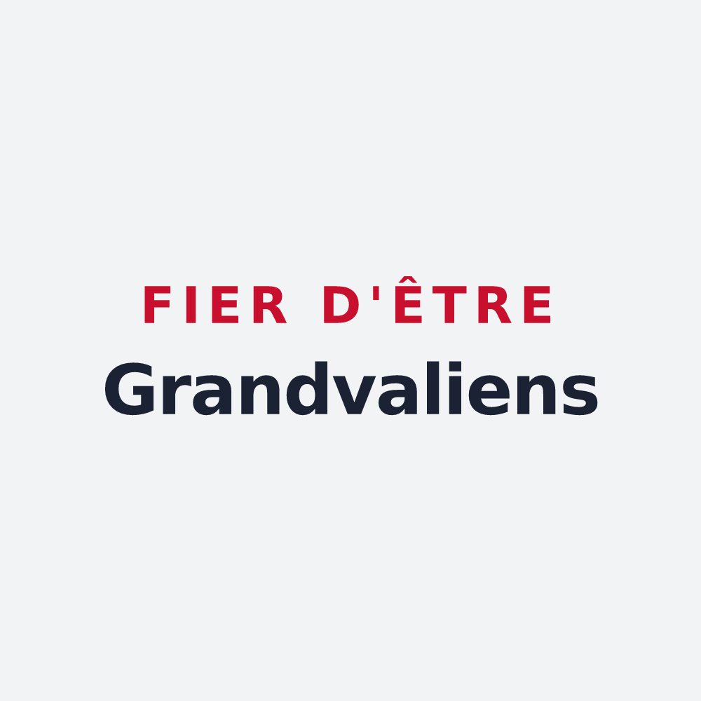 Poster « Fier d'être Grandvaliens » — design pour Grandvals