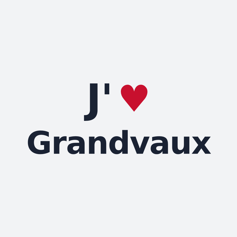 Poster personnalisé Grandvaux — design J'aime Grandvaux