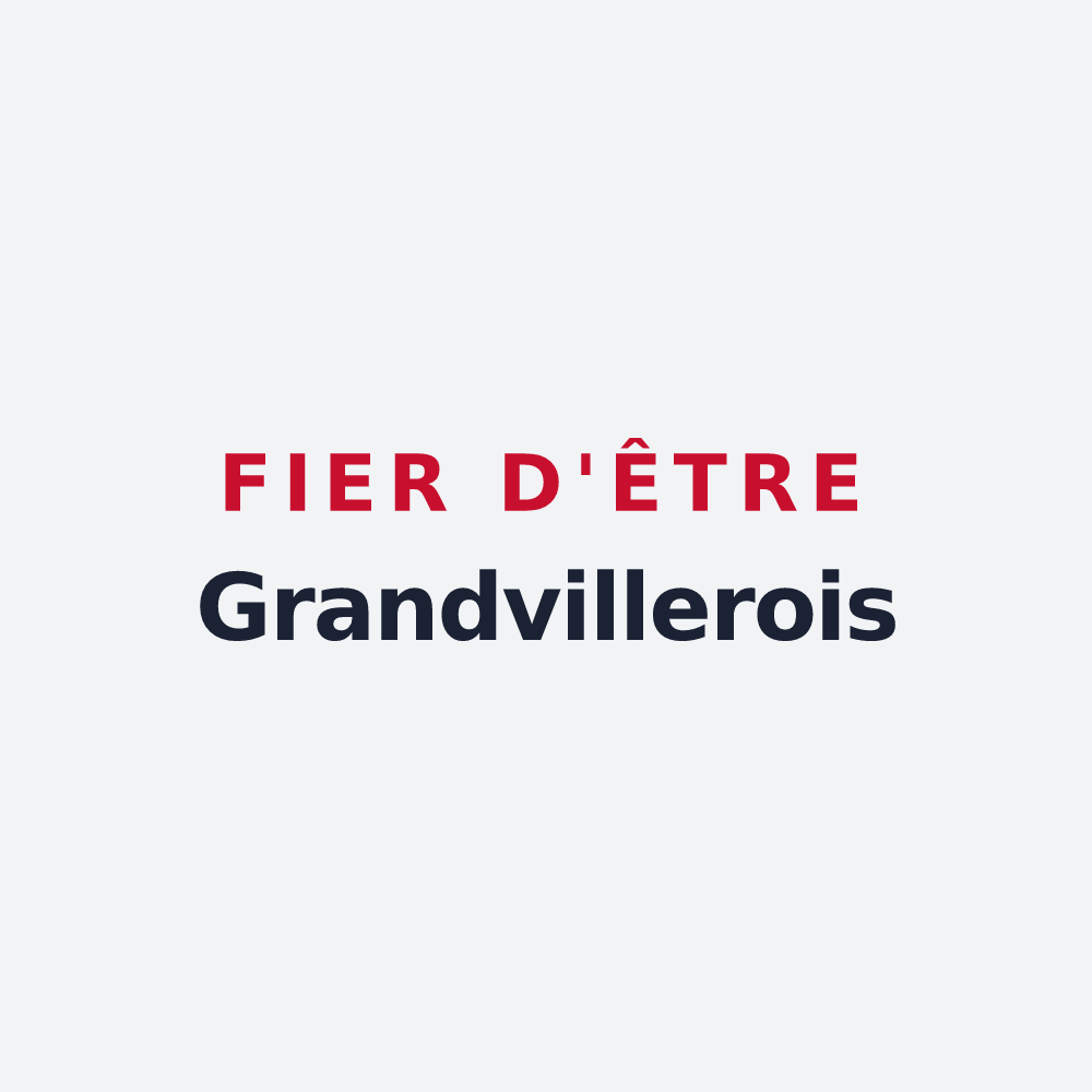 Poster « Fier d'être Grandvillerois » — design pour Grandvillers