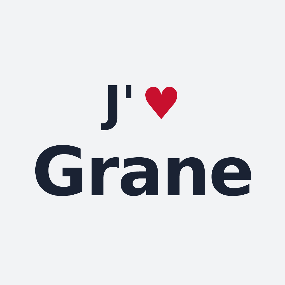 Poster personnalisé Grane — design J'aime Grane