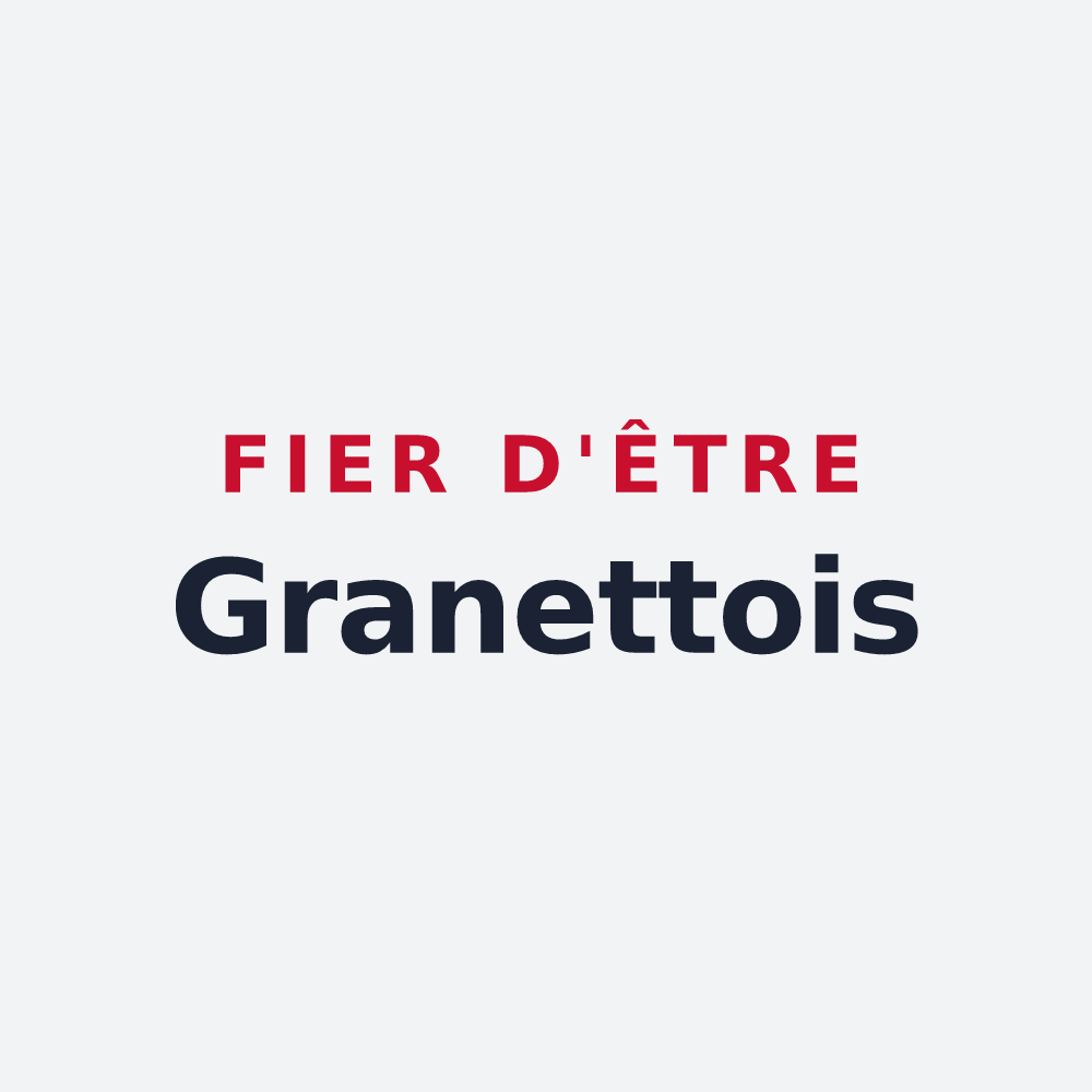 Poster « Fier d'être Granettois » — design pour Granès