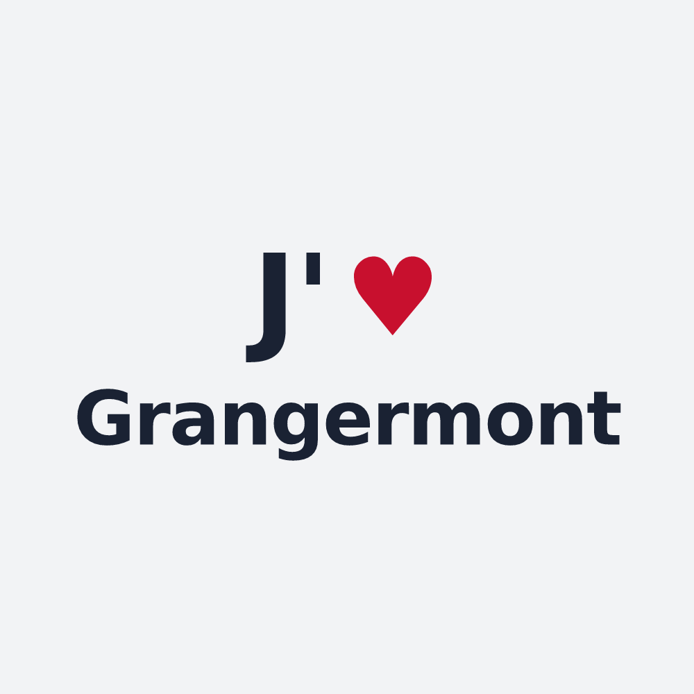 Poster personnalisé Grangermont — design J'aime Grangermont