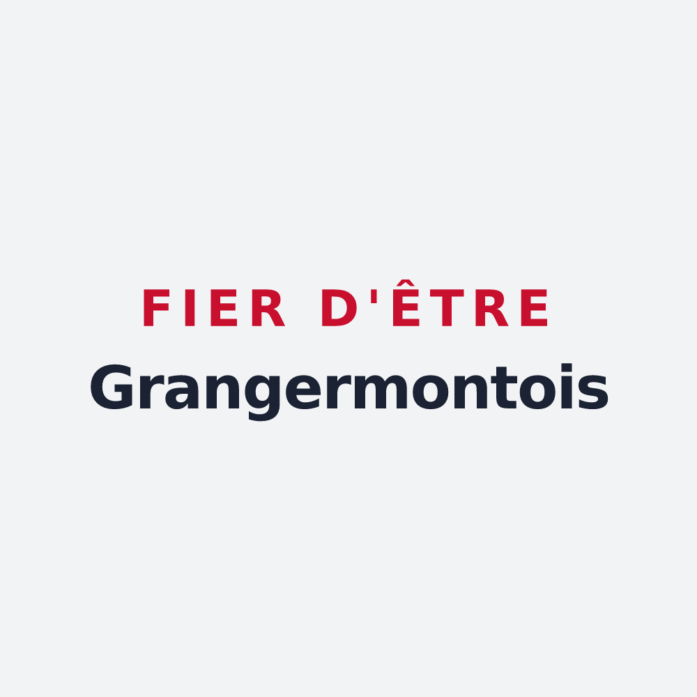 Poster « Fier d'être Grangermontois » — design pour Grangermont