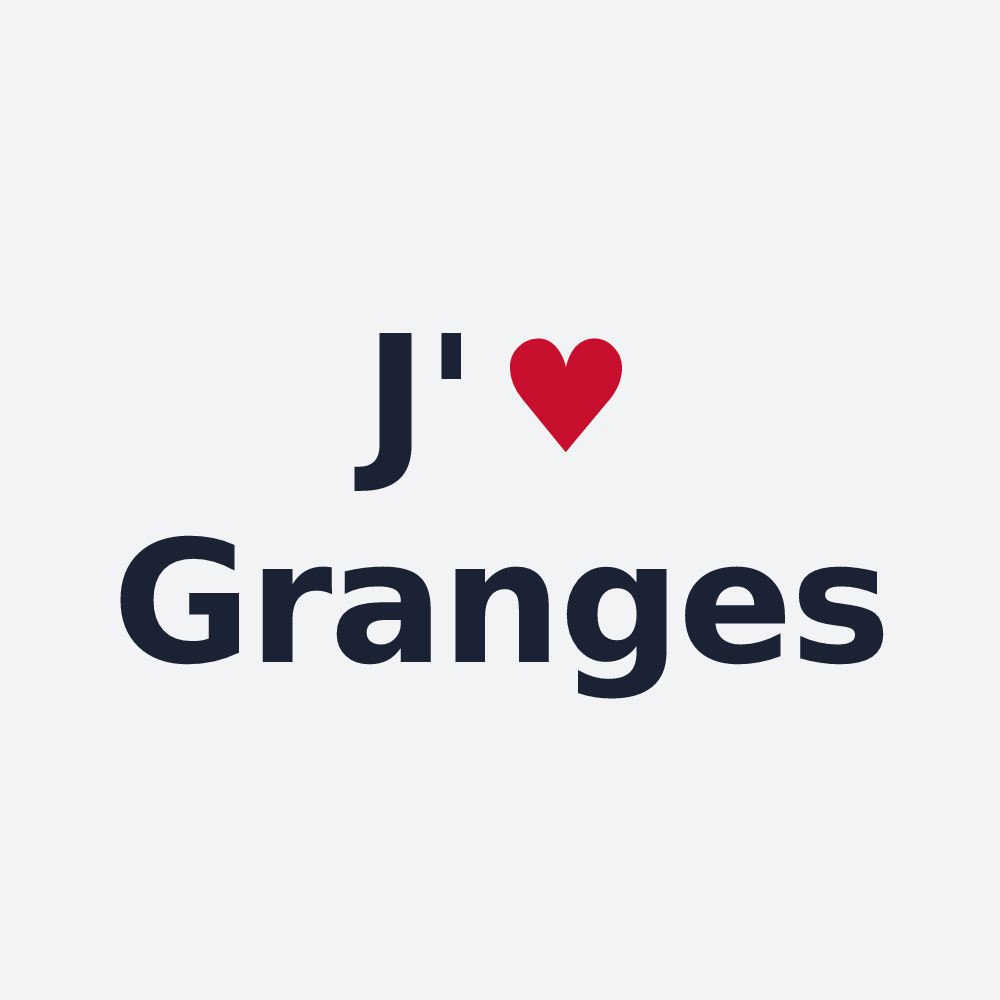 Poster personnalisé Granges — design J'aime Granges