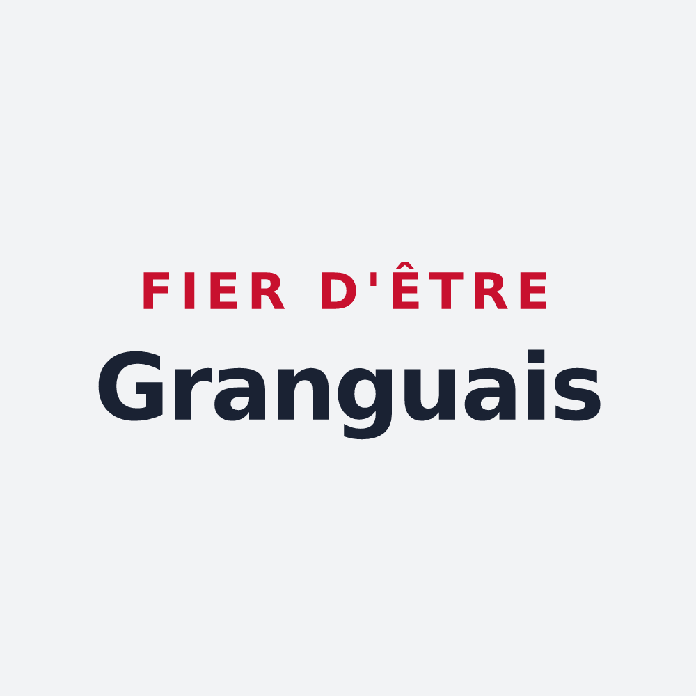 Poster « Fier d'être Granguais » — design pour Grangues
