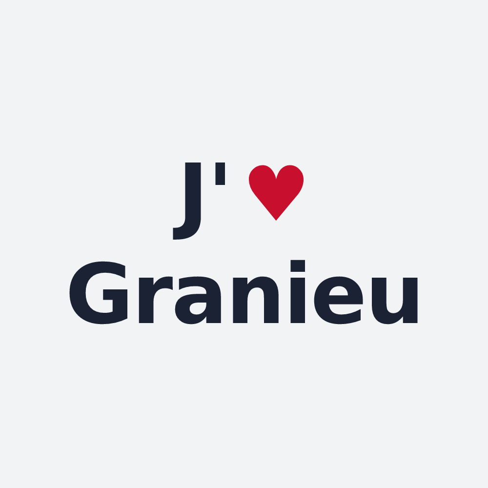 Poster personnalisé Granieu — design J'aime Granieu