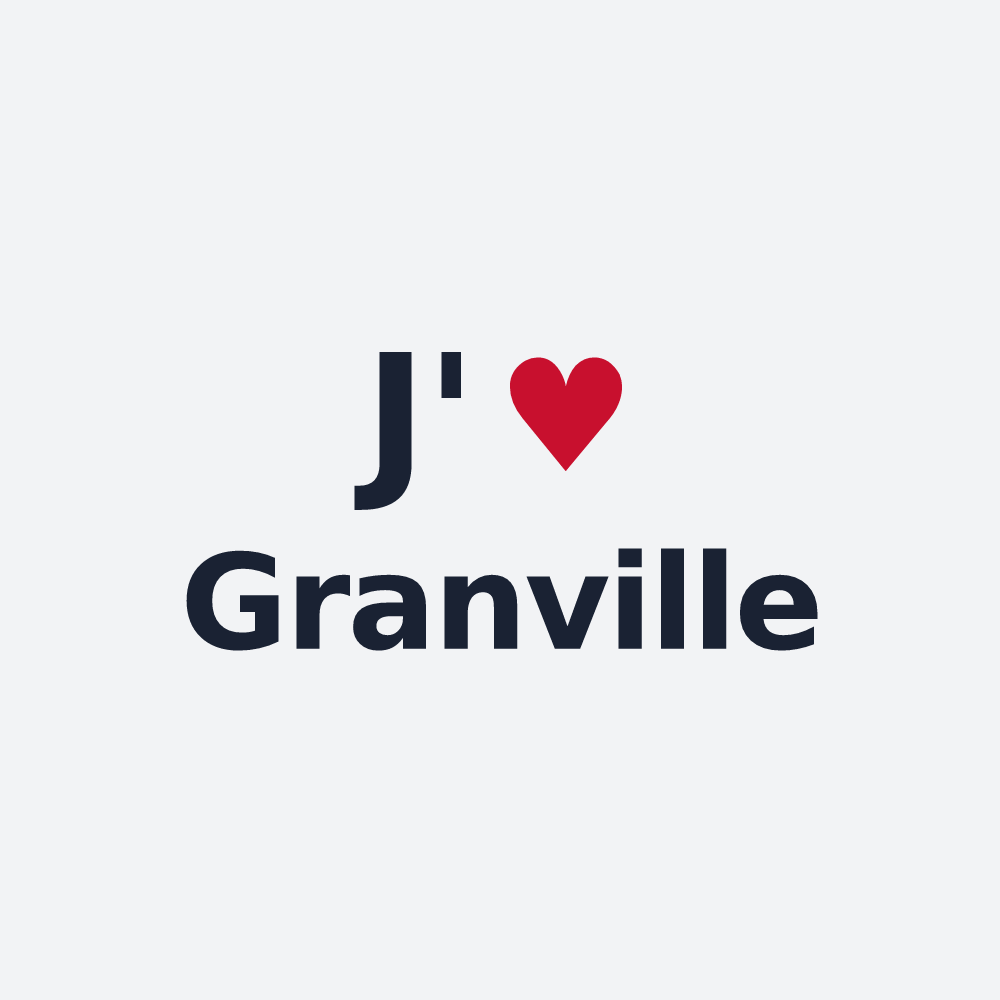 Poster personnalisé Granville — design J'aime Granville
