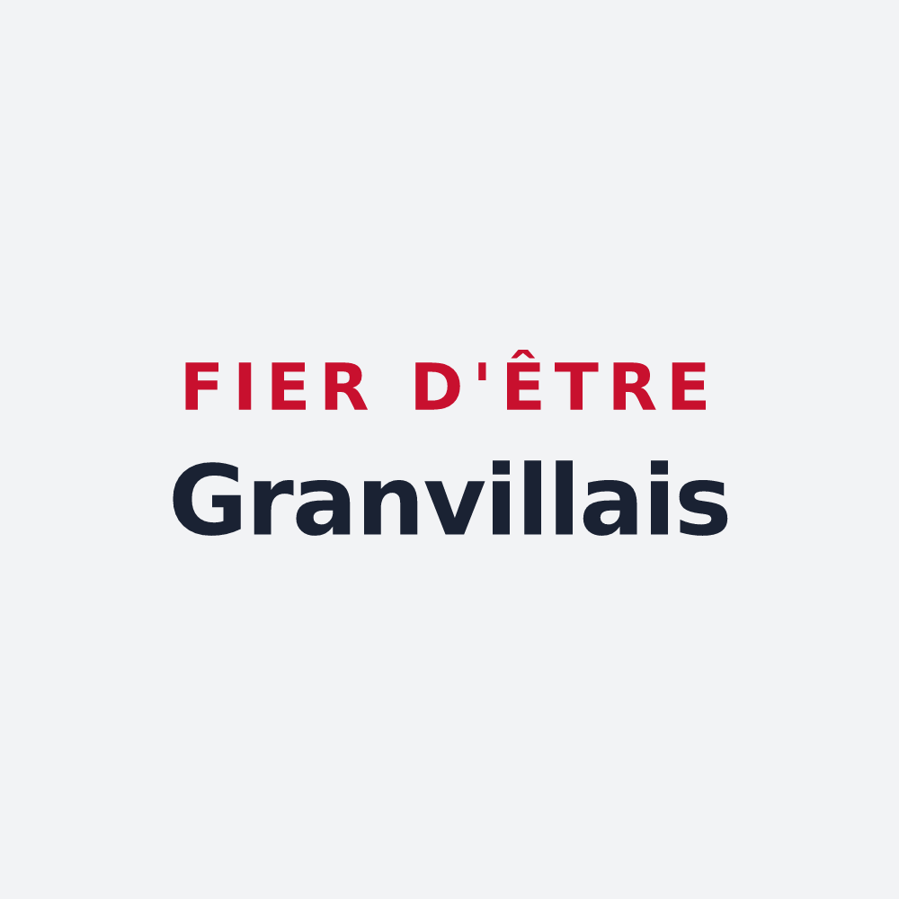 Poster « Fier d'être Granvillais » — design pour Granville