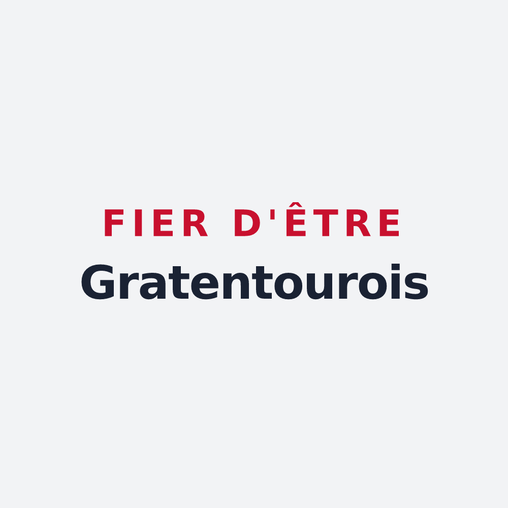 Poster « Fier d'être Gratentourois » — design pour Gratentour