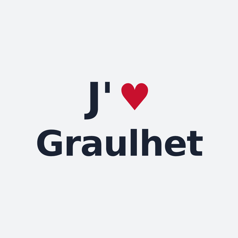 Poster personnalisé Graulhet — design J'aime Graulhet