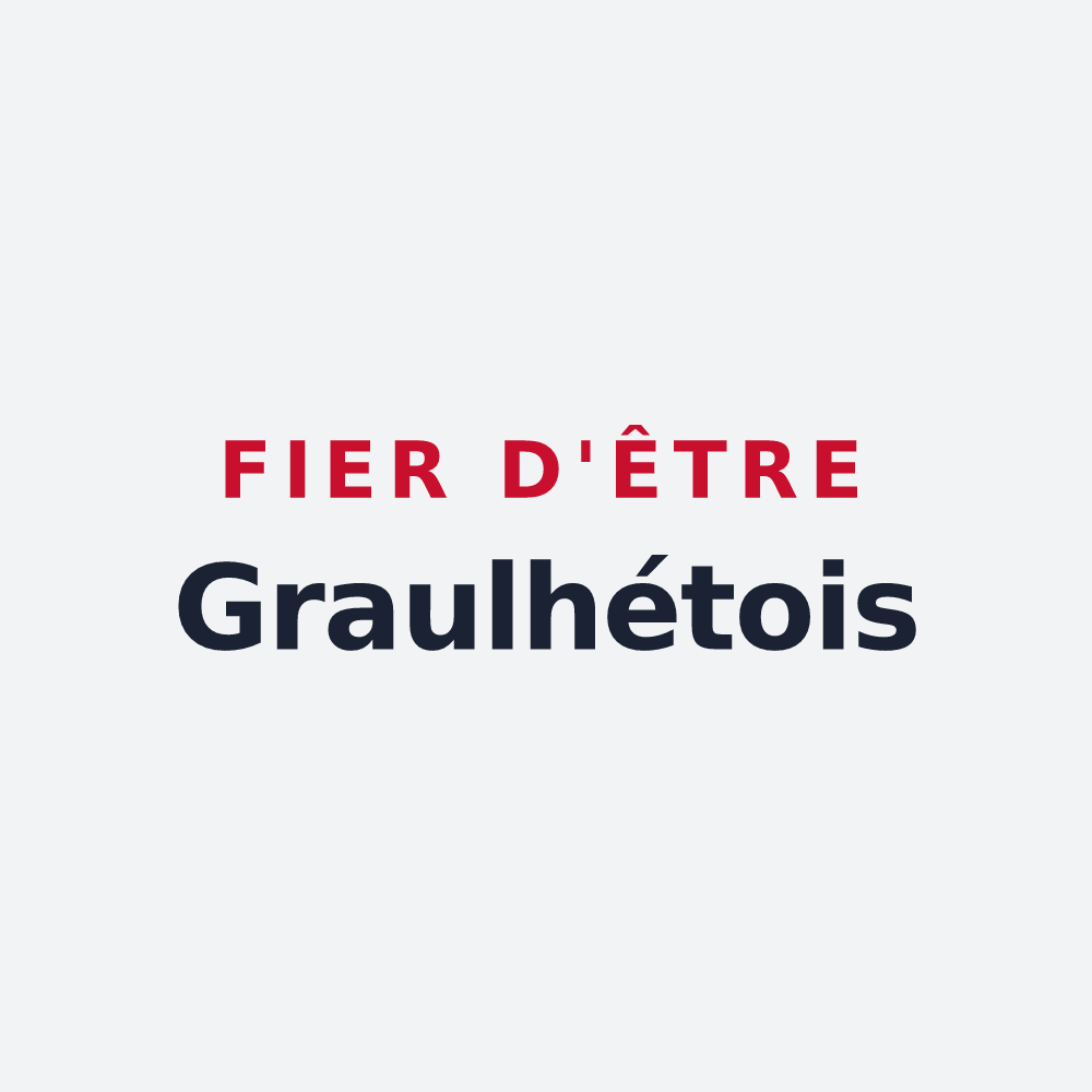 Poster « Fier d'être Graulhétois » — design pour Graulhet