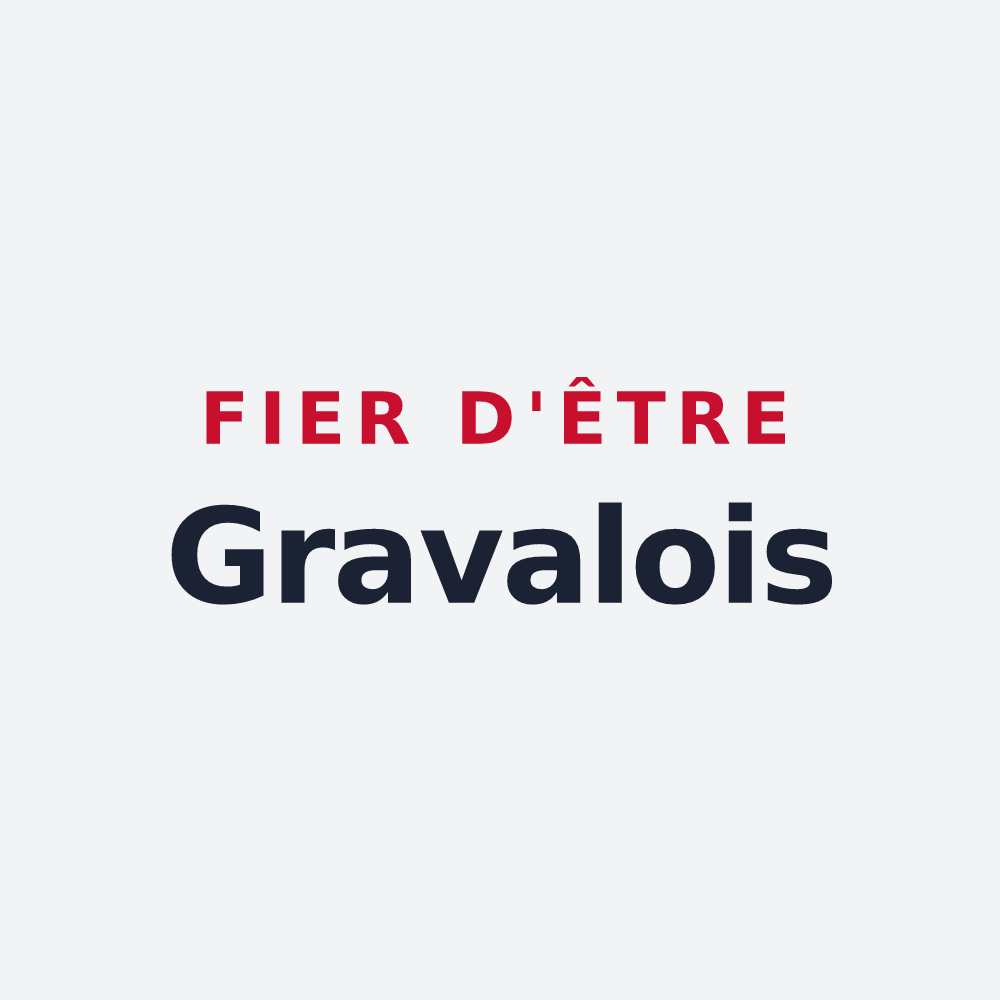 Poster « Fier d'être Gravalois » — design pour Graval
