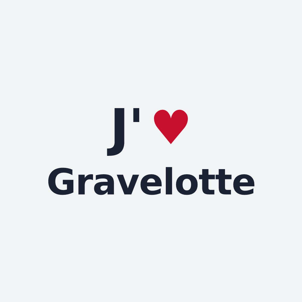 Poster personnalisé Gravelotte — design J'aime Gravelotte