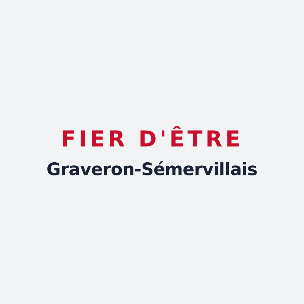 Poster « Fier d'être Graveron-Sémervillais » — design pour Graveron-Sémerville