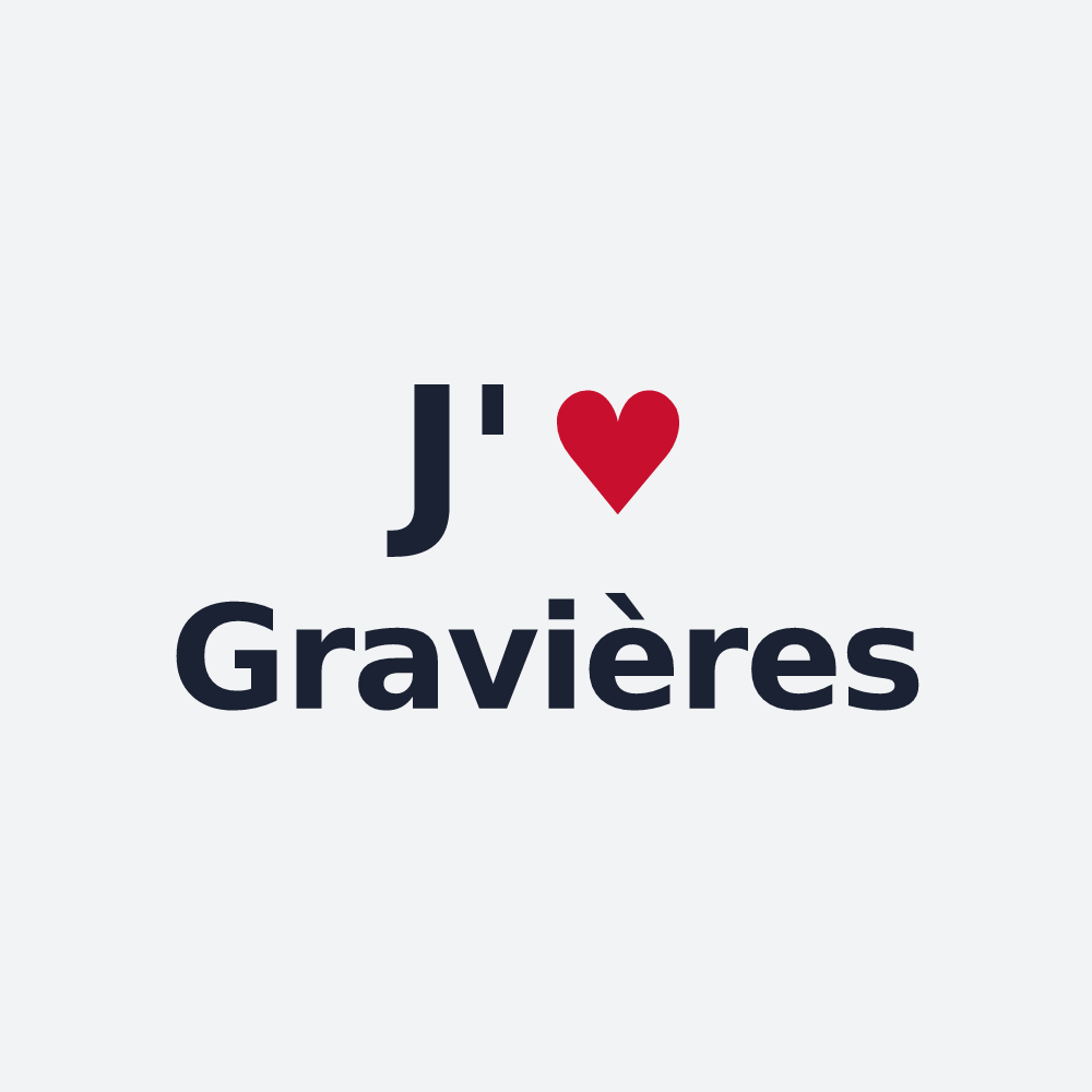 Poster personnalisé Gravières — design J'aime Gravières