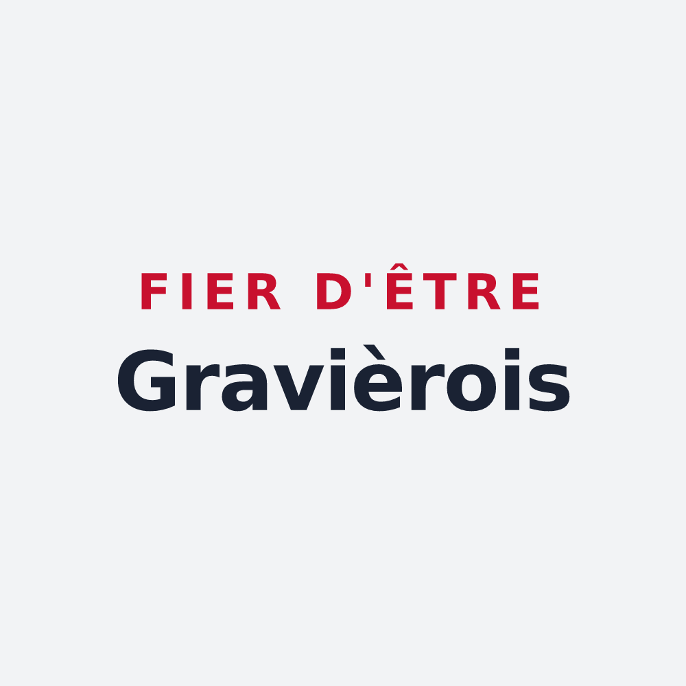 Poster « Fier d'être Gravièrois » — design pour Gravières