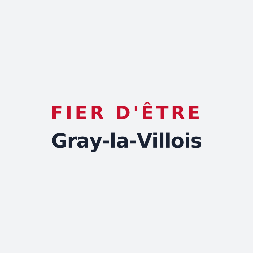 Poster « Fier d'être Gray-la-Villois » — design pour Gray-la-Ville