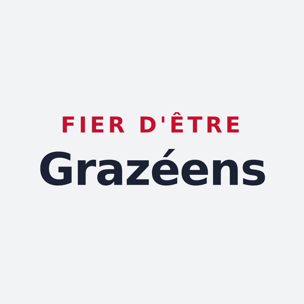 Poster « Fier d'être Grazéens » — design pour Grazay