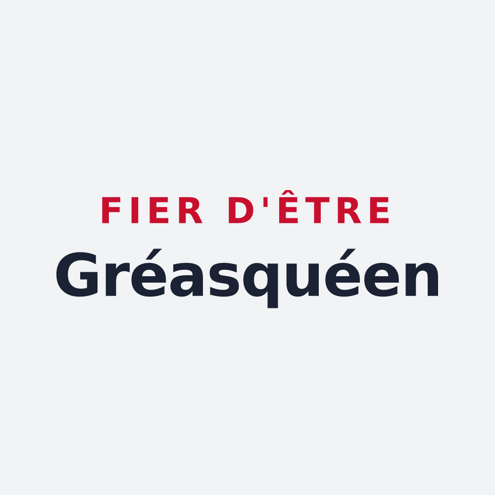 Poster « Fier d'être Gréasquéen » — design pour Gréasque