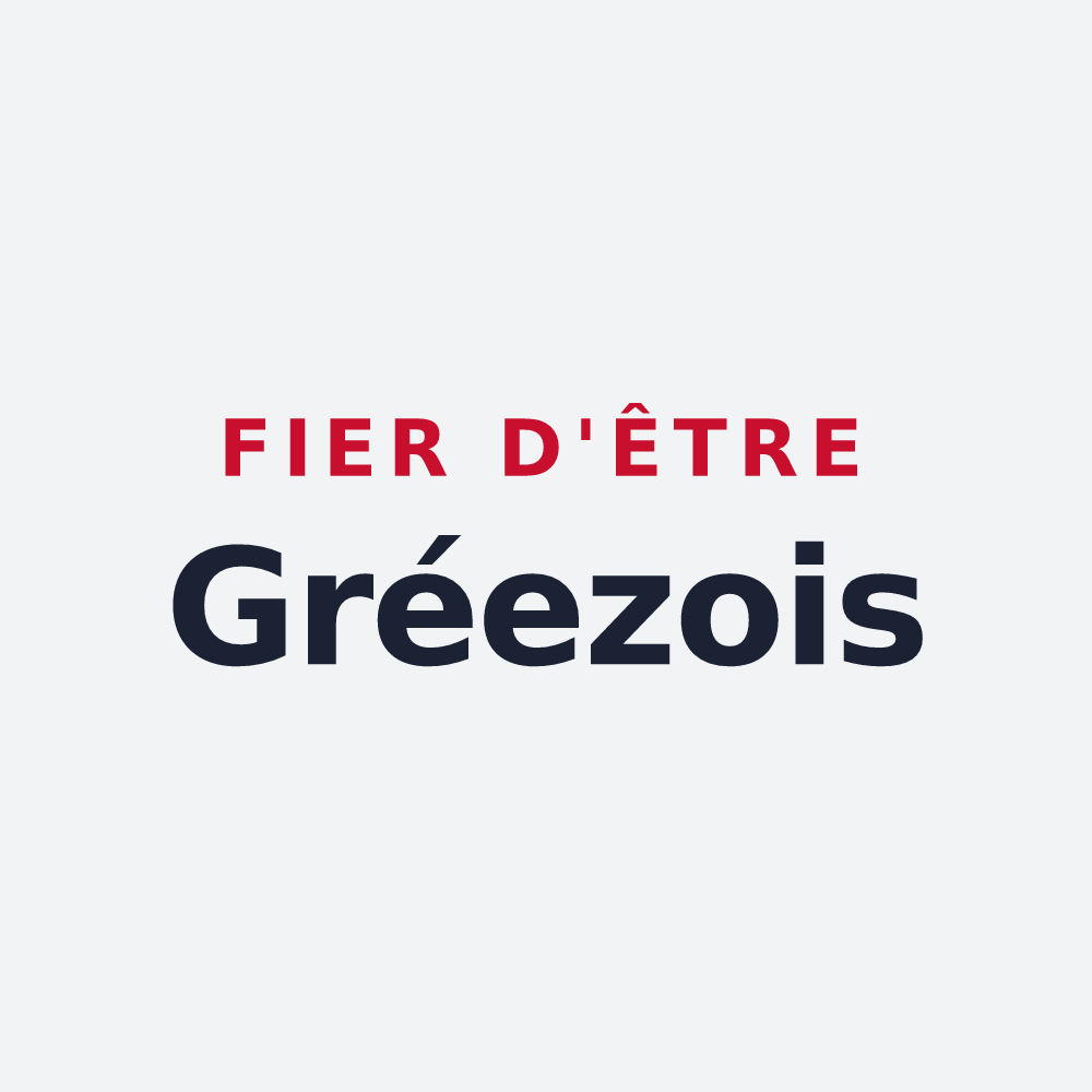Poster « Fier d'être Gréezois » — design pour Gréez-sur-Roc