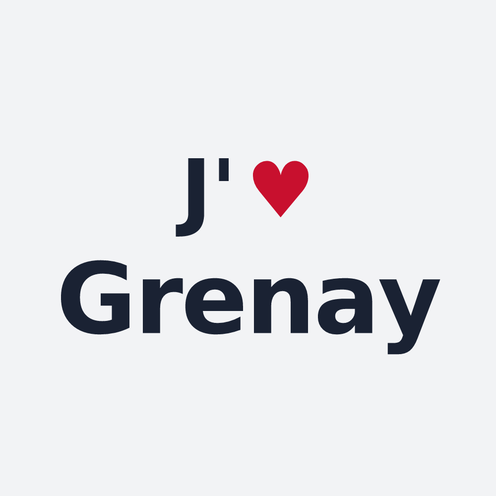 Poster personnalisé Grenay — design J'aime Grenay