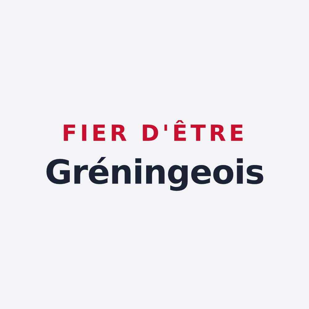 Poster « Fier d'être Gréningeois » — design pour Gréning