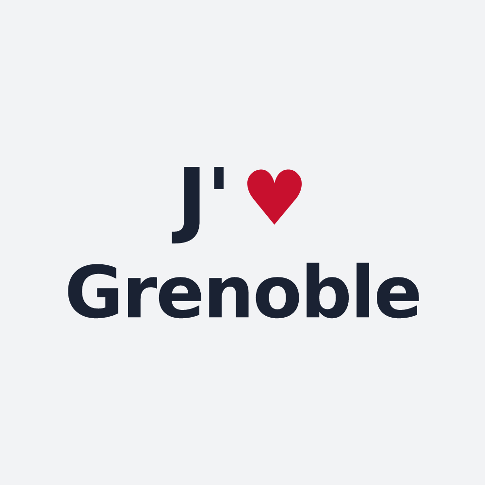 Poster personnalisé Grenoble — design J'aime Grenoble