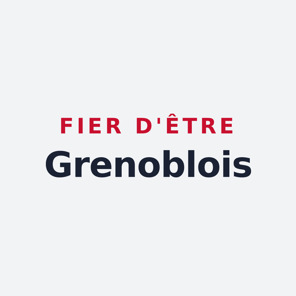 Poster « Fier d'être Grenoblois » — design pour Grenoble