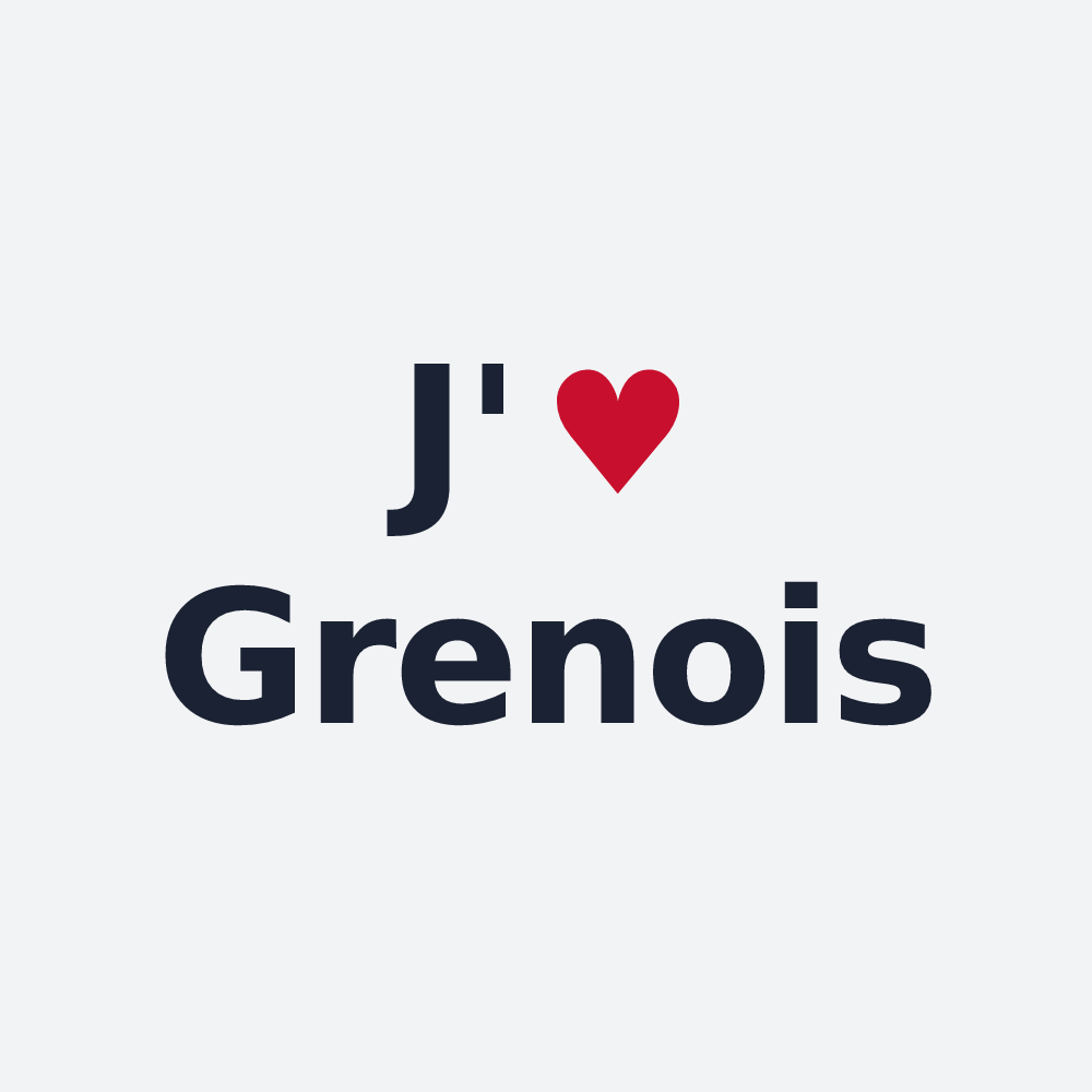 Poster personnalisé Grenois — design J'aime Grenois