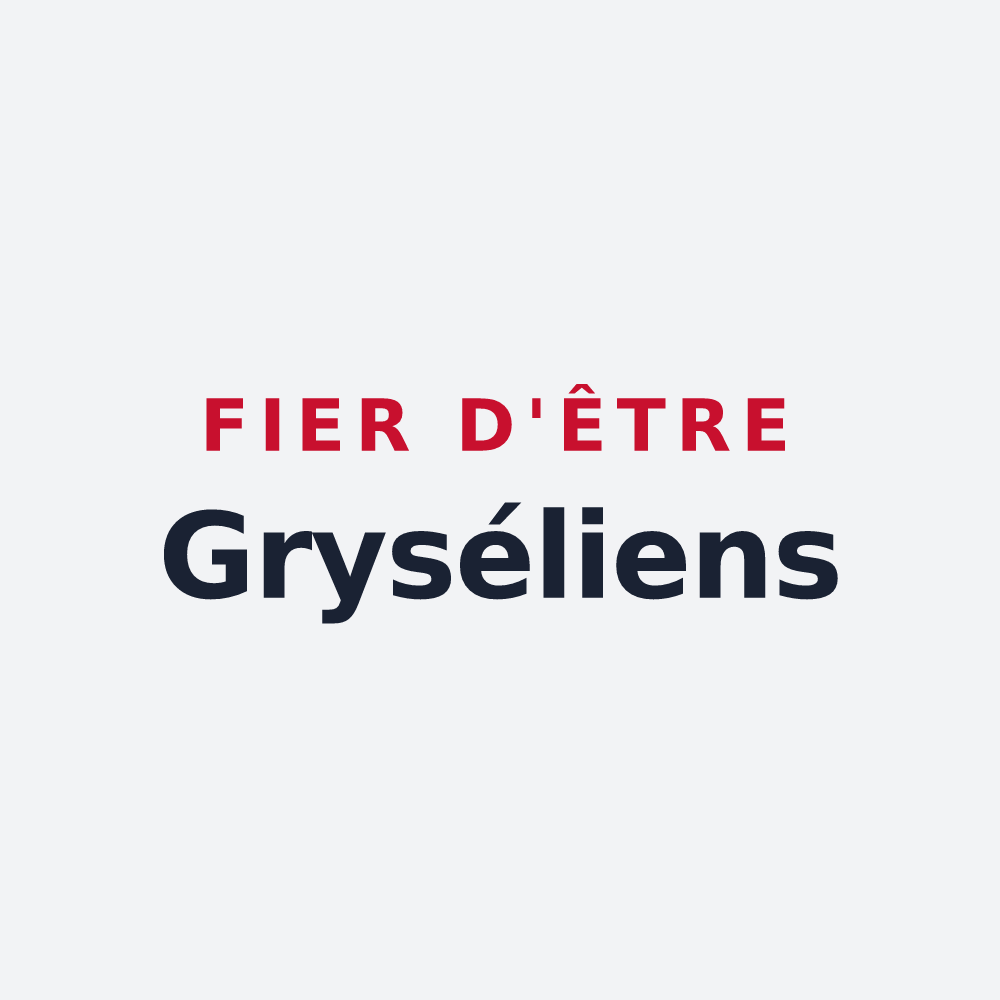 Poster « Fier d'être Gryséliens » — design pour Gréoux-les-Bains